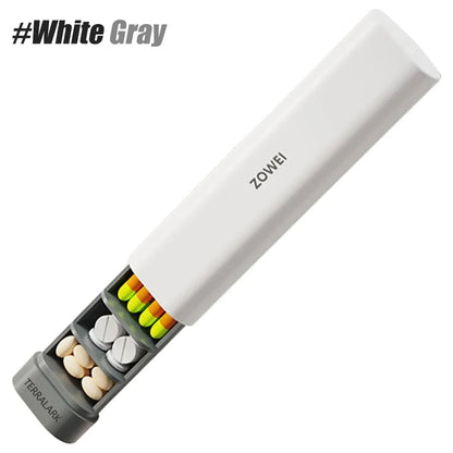 Pill Organizer Box 7 Day, Weekly Travel Pill Case Holder, Daily Pocket Pharmacy Dispenser Container for Pills, Vitamins Medicine - Merit Sell