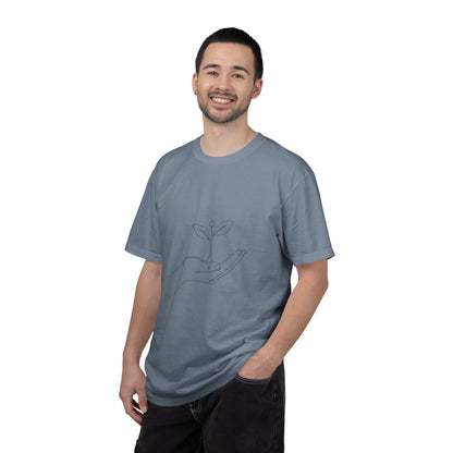 Plant Handline T-Shirt — Minimalist Eco Growth Tee
