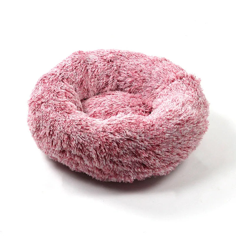 Plush Pet Nest Winter Cat Nest Dog Nest Warm Detachable and Washable Round Cat Nest Pet Bed Seasonal Universal Decoration Home - Merit Sell