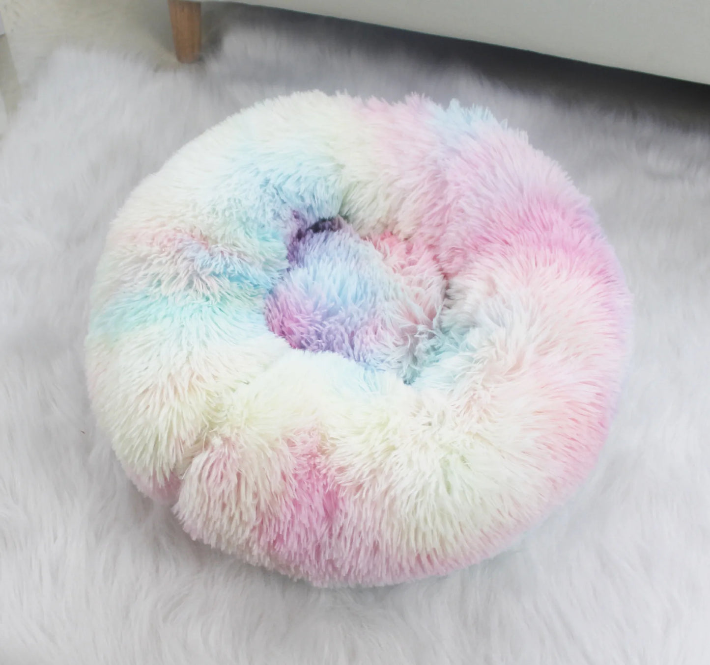 Plush Pet Nest Winter Cat Nest Dog Nest Warm Detachable and Washable Round Cat Nest Pet Bed Seasonal Universal Decoration Home - Merit Sell