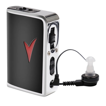 Pocket Hearing Aids - Speech Enhancer Devices and Personal Audio Amplifiers with 50dB Sound Gain and Ranges up to 100 Feet - Merit Sell