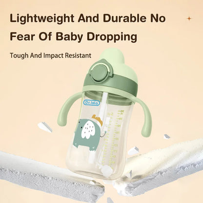 Portable Baby Water Bottles 300ml Baby Feeding Cup With Straw Children Learn Feeding Drinking Bottle Kids Training Cups BPA Free - Merit Sell
