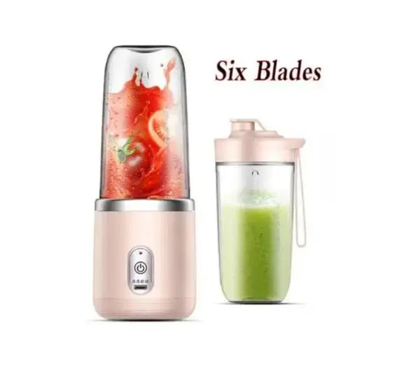 Portable Blender Bottle Electric 6 Blades Multifunction Juice Blender Fresh Juice Smoothie Blender Ice CrushCup Food Processor - Merit Sell