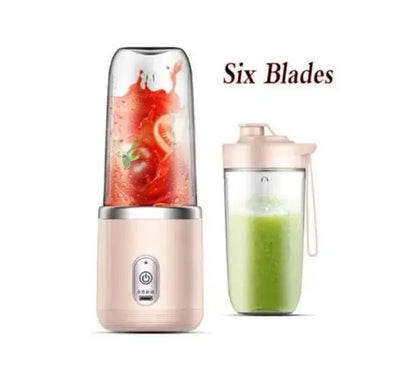Portable Blender Bottle Electric 6 Blades Multifunction Juice Blender Fresh Juice Smoothie Blender Ice CrushCup Food Processor - Merit Sell