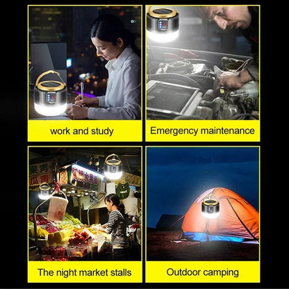 Portable Camping Light Power Bank LED Camping Lanterns Handheld Waterproof Outdoor Tent Light Rechargeable Floodlight Flashlight - Merit Sell