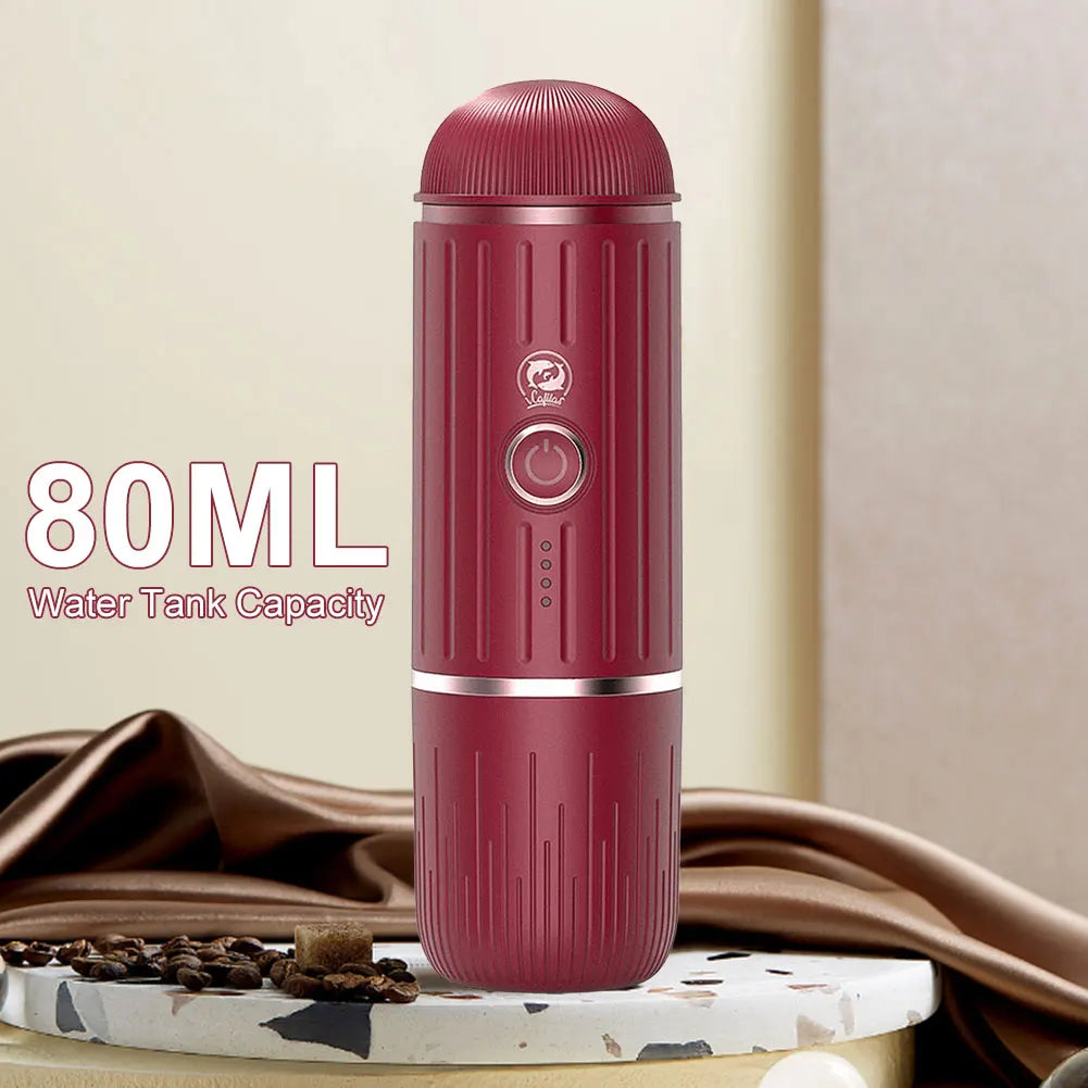 Portable Coffee Maker Electric Espresso Machine Compatible with Capsule & Ground Coffee Capsules Coffee Maker 2 In 1 for Hiking - Merit Sell