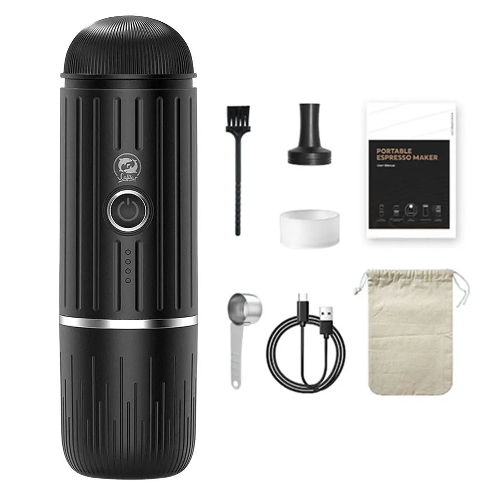 Portable Coffee Maker Electric Espresso Machine Compatible with Capsule & Ground Coffee Capsules Coffee Maker 2 In 1 for Hiking - Merit Sell