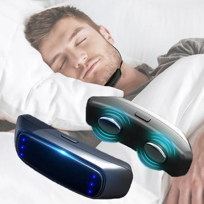 Portable Comfortable Sleep Well Snoring Stop Sleep Apnea Aid USB Electric Smart Anti Snoring Device EMS Pulse Stop Snore - Merit Sell