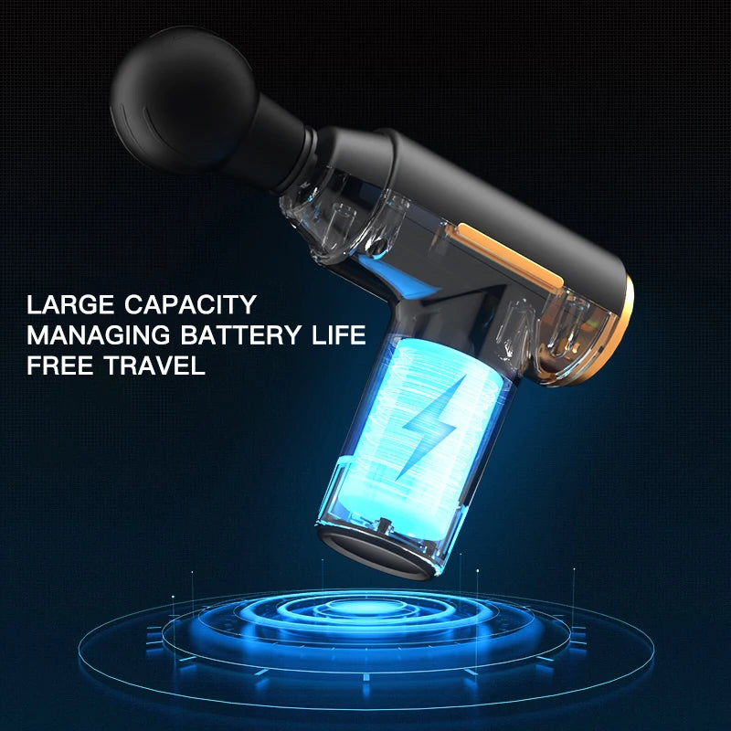 Portable Fascia Gun Deep Tissue Massage Mini Lightweight and Adjustable Speed Massage Equipment Suitable for The Whole Body - Merit Sell