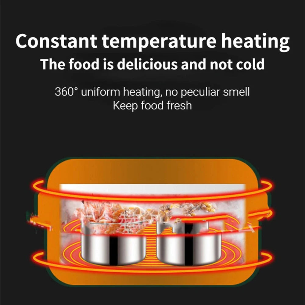 Portable Food Warmer USB Electric Heating Detachable Electric Heating Lunch Box School Outdoor Lunch Box - Merit Sell
