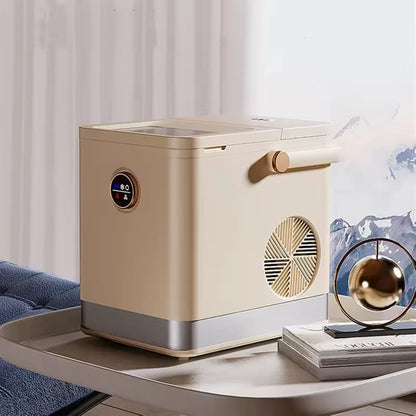 Portable Ice Maker 1.5L, 220V Mini Electric Machine for Home/Dorm/Cafe with Automatic Clean & Energy Saving Campus Use - Merit Sell