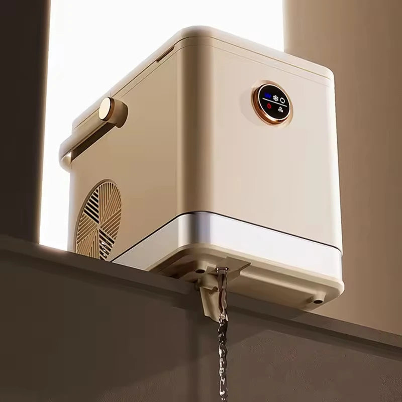 Portable Ice Maker 1.5L, 220V Mini Electric Machine for Home/Dorm/Cafe with Automatic Clean & Energy Saving Campus Use - Merit Sell