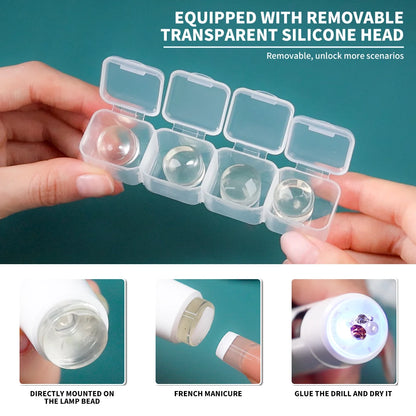 Portable Nail UV LED Lamp And LED Light Support Base Rechargeable for Nails Gel Polish Drying UV Lamp for Nails Art Desk Stand - Merit Sell