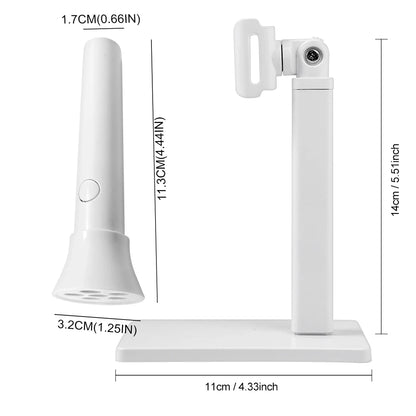 Portable Nail UV LED Lamp And LED Light Support Base Rechargeable for Nails Gel Polish Drying UV Lamp for Nails Art Desk Stand - Merit Sell