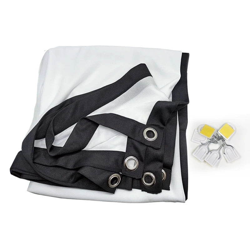 Portable Projector Screen for Home Theater Outdoor HD White Foldable Anti-Crease (60Inch) - Merit Sell