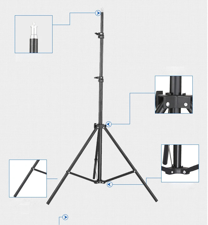 Portable Projector Stand Support Tripod Bracket Speaker Universal 160cm Accessories Mount Laptop Camera Projection For YG300 J9 - Merit Sell