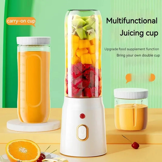 Portable Wireless Blender Electric Fruit Juicer Machine For Orange Ice Crushing 10 Blades Auxiliary Food Machine 1500mA Mixer - Merit Sell Merit Sell
