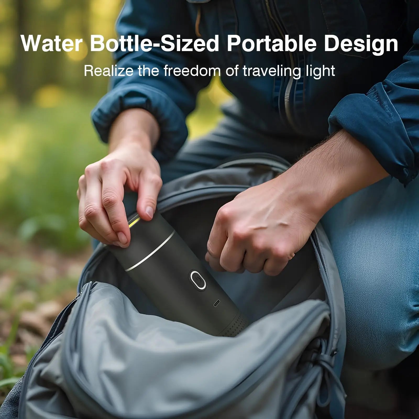 Portable espresso machine, coffee maker for on the go, 3-in-1 rechargeable coffee maker for the car, compatible with ground coff - Merit Sell