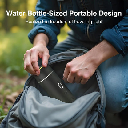 Portable espresso machine, coffee maker for on the go, 3-in-1 rechargeable coffee maker for the car, compatible with ground coff - Merit Sell