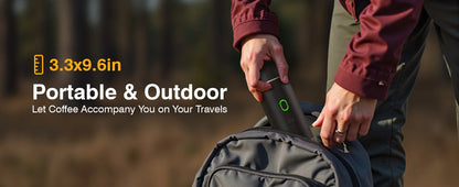 Portable espresso machine, coffee maker for on the go, 3-in-1 rechargeable coffee maker for the car, compatible with ground coff - Merit Sell