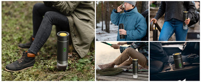 Portable espresso machine, coffee maker for on the go, 3-in-1 rechargeable coffee maker for the car, compatible with ground coff - Merit Sell