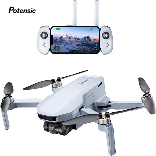 Potensic Drones Under 249g GPS Auto Return Single Axis Gimbal EIS Professional Drone Max 4-KM Waypoint Flight Follow Me-ATOM SE - Merit Sell