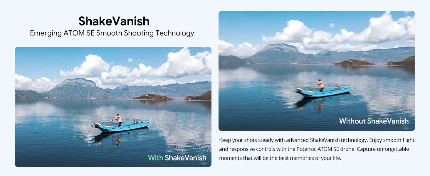 Potensic Drones Under 249g GPS Auto Return Single Axis Gimbal EIS Professional Drone Max 4-KM Waypoint Flight Follow Me-ATOM SE - Merit Sell