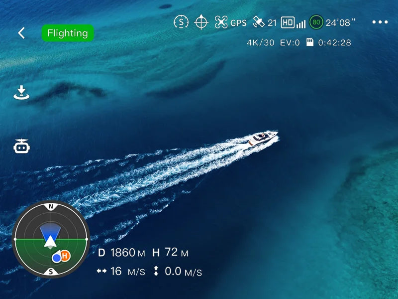 Potensic Drones Under 249g GPS Auto Return Single Axis Gimbal EIS Professional Drone Max 4-KM Waypoint Flight Follow Me-ATOM SE - Merit Sell