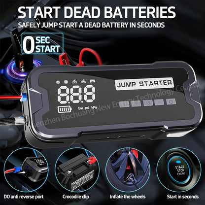 Power Bank 4000A Jump Starter Portable Charger Car Booster 12V Auto Starting Device Emergency Car Battery Starter - Merit Sell