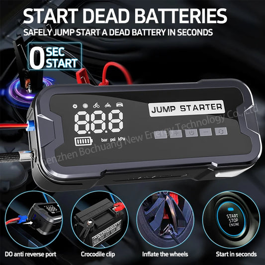 Power Bank 4000A Jump Starter Portable Charger Car Booster 12V Auto Starting Device Emergency Car Battery Starter - Merit Sell