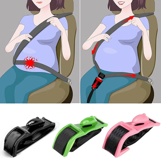 Pregnant Car Seat Belt Adjuster Comfort and Safety for Maternity Moms Belly Pregnancy seat belt Pregnant Woman Driving Safe Belt - Merit Sell