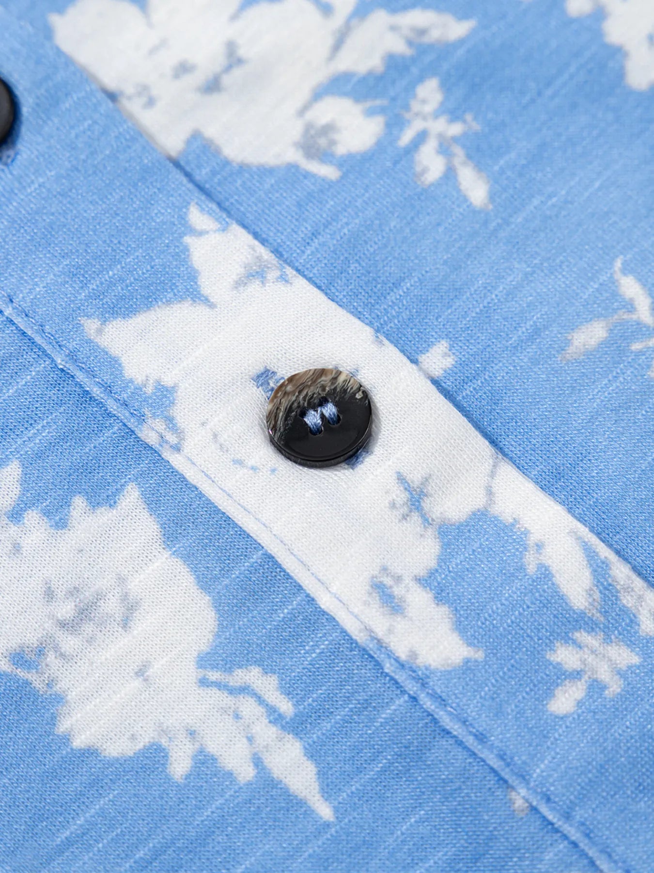 Printed Button-Front Wide Leg Jumpsuit - Merit Sell