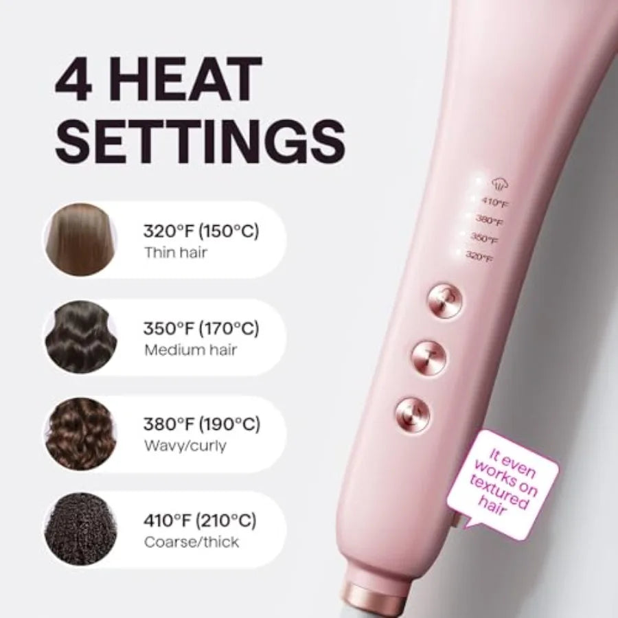 Pro Steam Hair Straightener Brush, Steamline Pro 3-in-1 Straightening Brush for Curly Hair, Fast Salon Results with Less Damage - Merit Sell