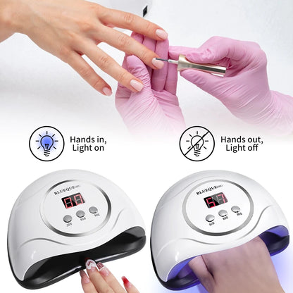 Professional Nail Lamp LED Manicure UV Lamp Nail Dryer for UV Gel LED Gel Nail Machine Smart Sensor USB Plug - Merit Sell