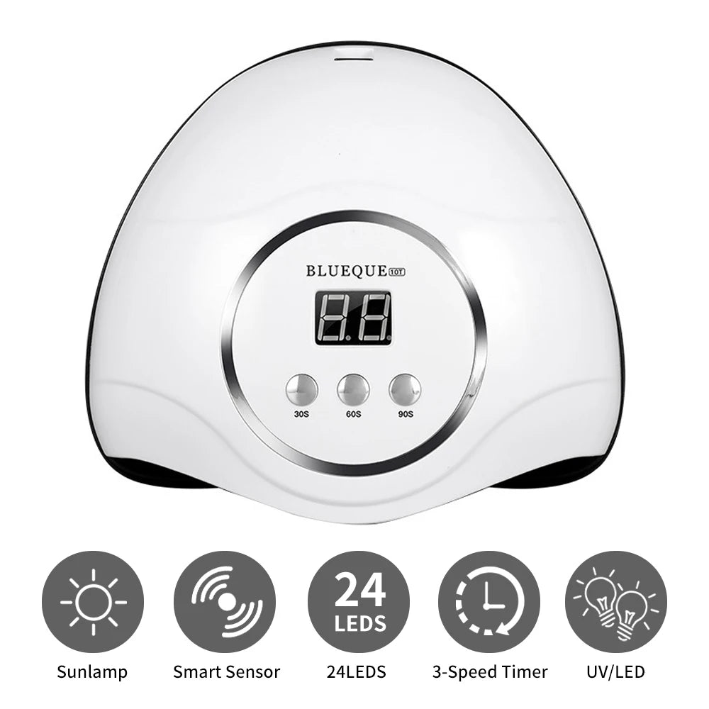 Professional Nail Lamp LED Manicure UV Lamp Nail Dryer for UV Gel LED Gel Nail Machine Smart Sensor USB Plug - Merit Sell