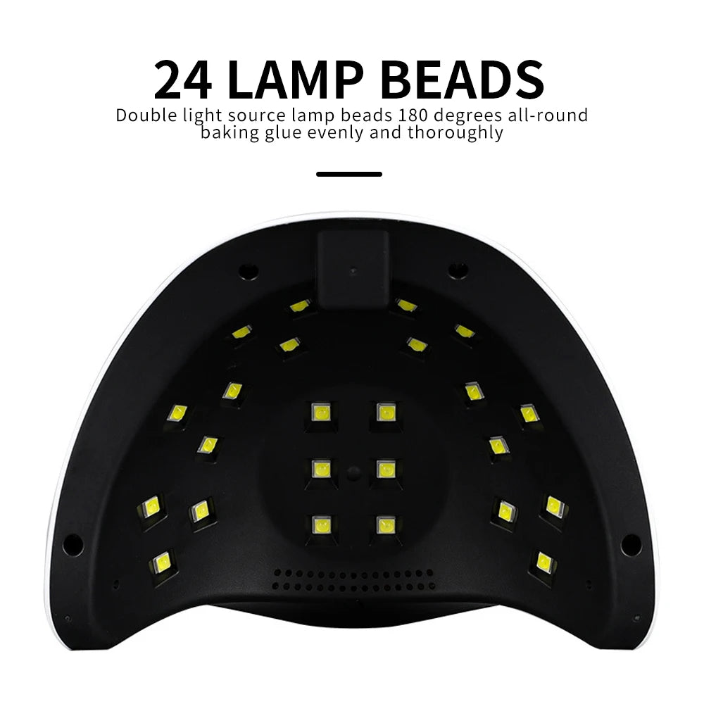 Professional Nail Lamp LED Manicure UV Lamp Nail Dryer for UV Gel LED Gel Nail Machine Smart Sensor USB Plug - Merit Sell