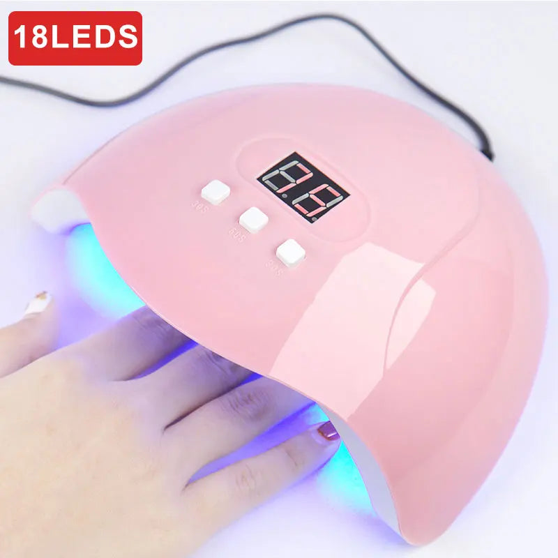 Professional Nail Lamp LED Manicure UV Lamp Nail Dryer for UV Gel LED Gel Nail Machine Smart Sensor USB Plug - Merit Sell