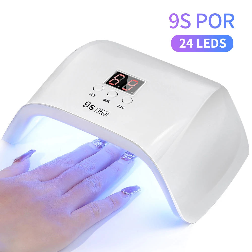 Professional Nail Lamp LED Manicure UV Lamp Nail Dryer for UV Gel LED Gel Nail Machine Smart Sensor USB Plug - Merit Sell
