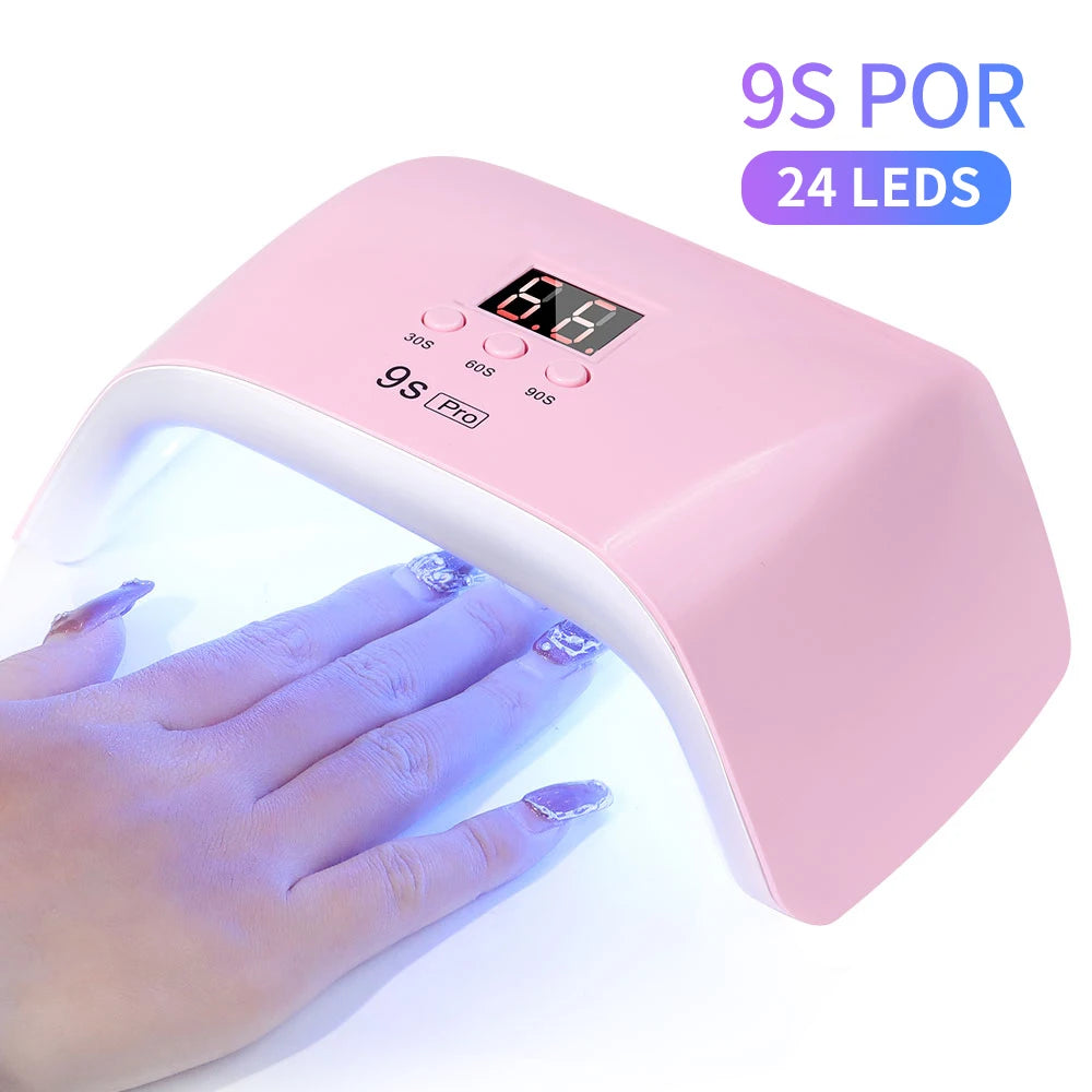 Professional Nail Lamp LED Manicure UV Lamp Nail Dryer for UV Gel LED Gel Nail Machine Smart Sensor USB Plug - Merit Sell