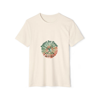 Protect Our Planet Eco T-Shirt — Recycled Organic Cotton, Earth Day Sustainable Tee