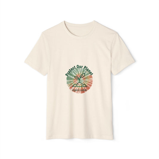 Protect Our Planet Eco T-Shirt — Recycled Organic Cotton, Earth Day Sustainable Tee Merit Sell