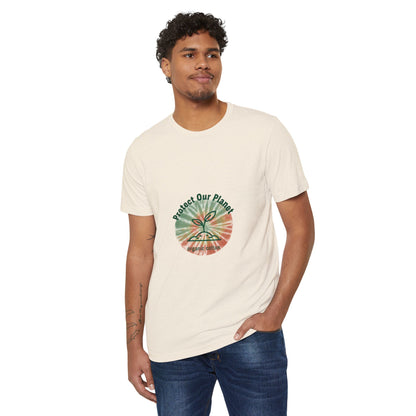 Protect Our Planet Eco T-Shirt — Recycled Organic Cotton, Earth Day Sustainable Tee
