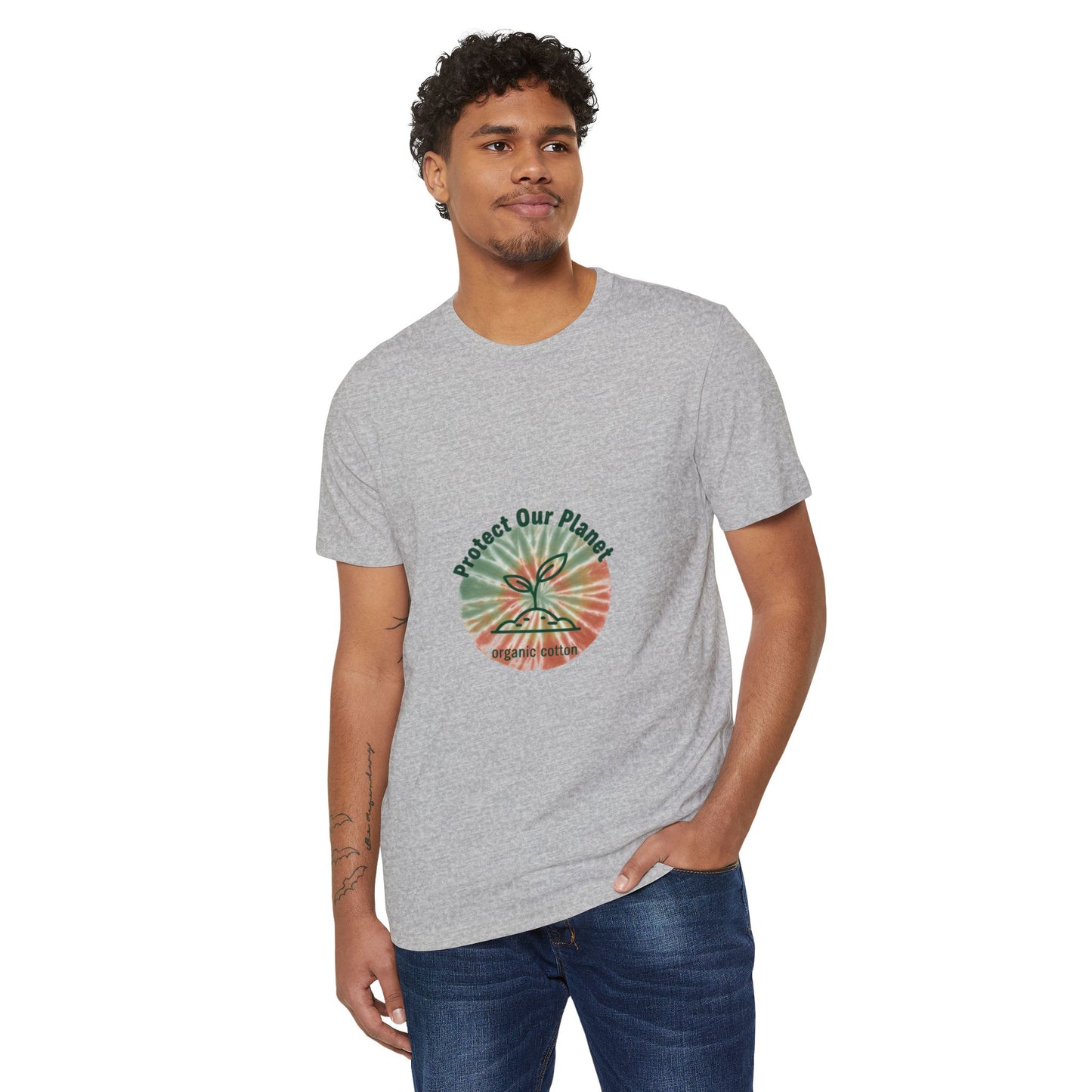 Protect Our Planet Eco T-Shirt — Recycled Organic Cotton, Earth Day Sustainable Tee