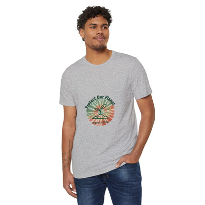 Protect Our Planet Eco T-Shirt — Recycled Organic Cotton, Earth Day Sustainable Tee