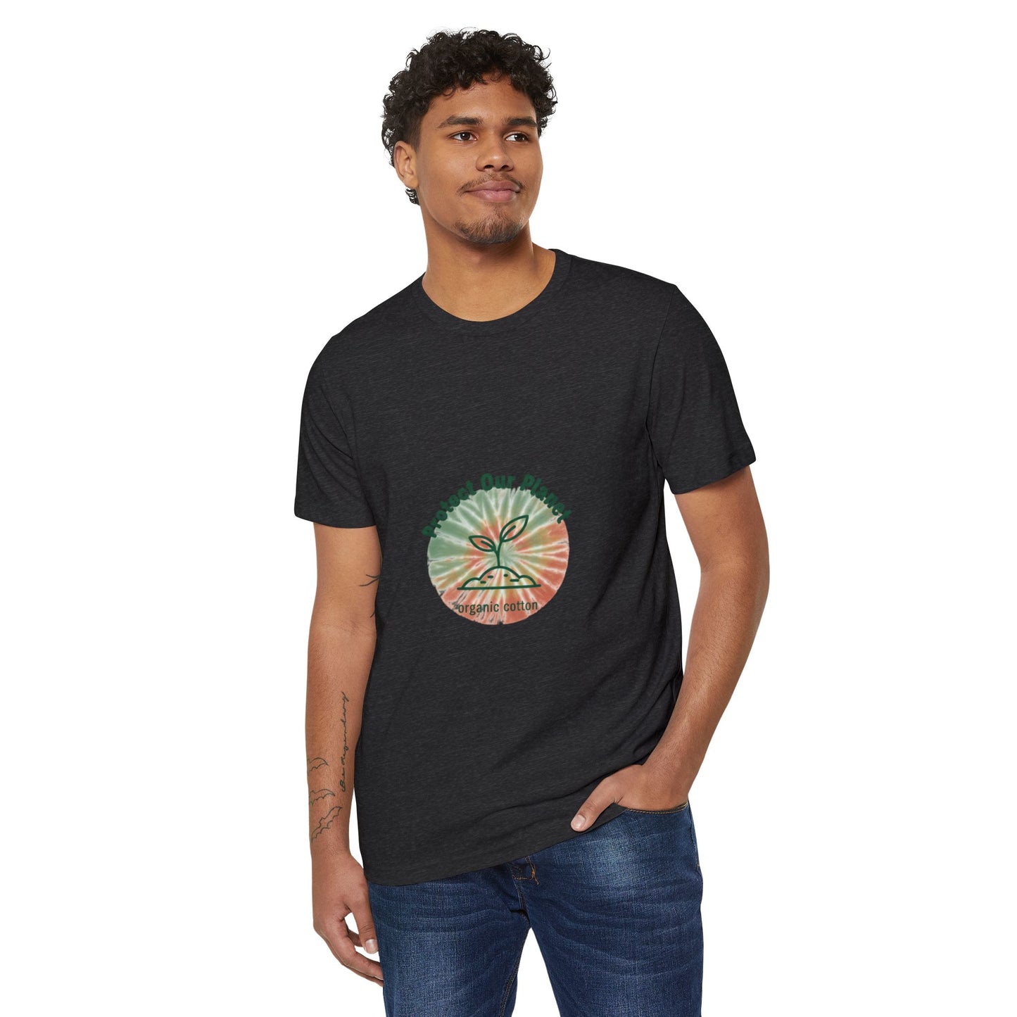 Protect Our Planet Eco T-Shirt — Recycled Organic Cotton, Earth Day Sustainable Tee
