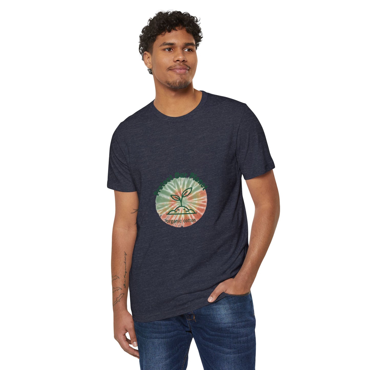 Protect Our Planet Eco T-Shirt — Recycled Organic Cotton, Earth Day Sustainable Tee