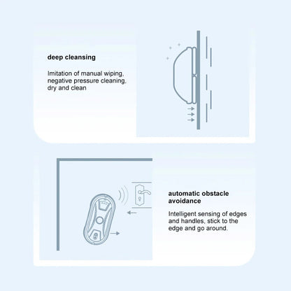PuRuiKai Ultra thin Robot vacuum cleaner window cleaning robot window electric glass limpiacristales remote control for home - Merit Sell