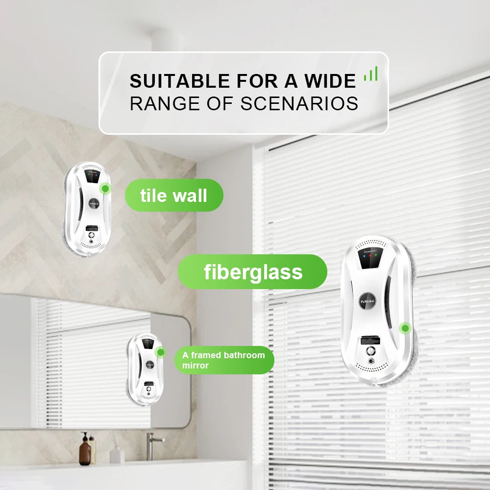 PuRuiKai Ultra thin Robot vacuum cleaner window cleaning robot window electric glass limpiacristales remote control for home - Merit Sell