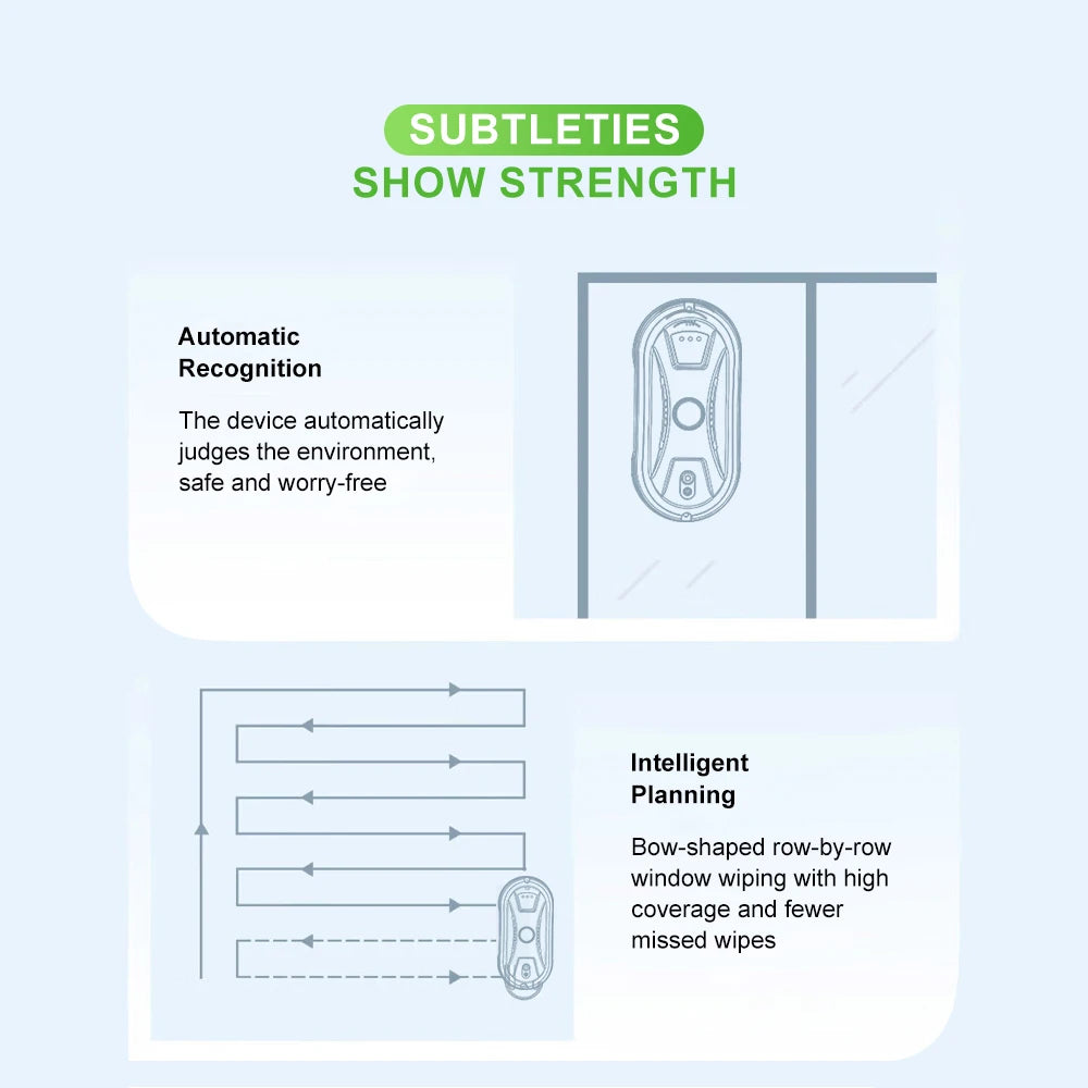 PuRuiKai Ultra thin Robot vacuum cleaner window cleaning robot window electric glass limpiacristales remote control for home - Merit Sell