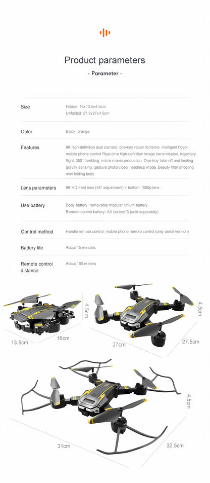 QJ S6/G6 GPS Drone 4K Professional HD Camera Foldable Quadcopter RC Helicopter FPV WIFI Obstacle Avoidance C0 Dron toys - Merit Sell